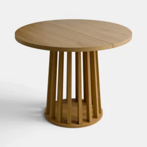 Stół rozkładany KORIN Ø100 cm + 40 cm