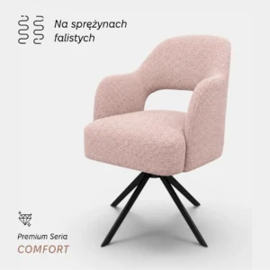 Krzesło obrotowe Dagny Comfort – premium glamour