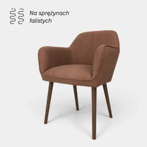 Marcel Wood - krzesło tapicerowane, sprężyna falista