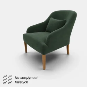 Fotel Victoria – tkanina Salvador Welur, sprężyny faliste, polska jakość