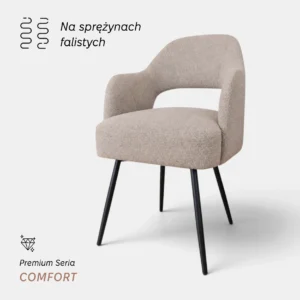 Krzesło Dagny Comfort – Sprężyny faliste | Personalizacja tapicerki | Comfort Premium